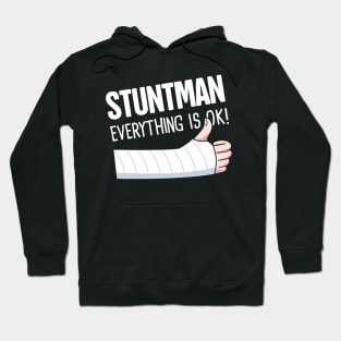 Stuntman Fractured Broken Arm Get Well Gift Hoodie